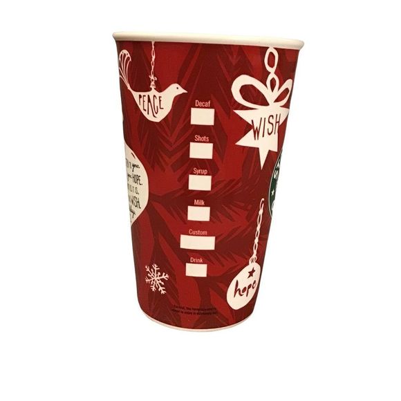 STARBUCKS 2009 Holiday Coffee Cup New Bone China Size 12 ounces - Picture 4 of 6
